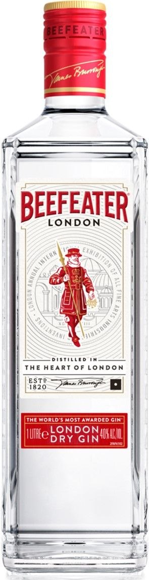 Джин Beefeater London Dry Gin 40% 1 л